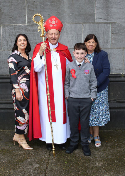  Ethan Redmond, who was Confirmed by Bishop Alphonsus Cullinan at St. John's Church.