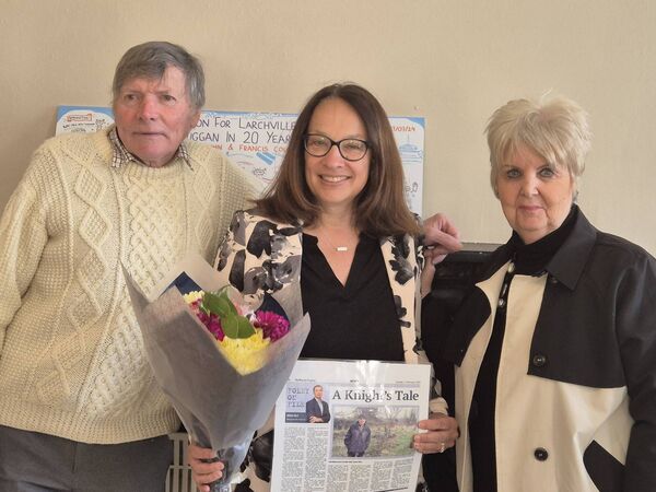 Paddy and Jane from the Knights Templar Graves Project with Nancy Smyth