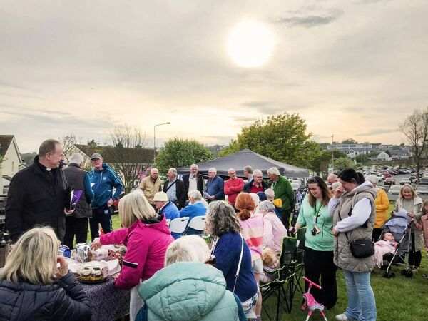 Pictured at the Blessing of Riverstown Estate in  Tramore.