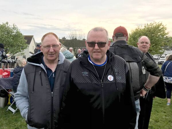 Kevin and Willie at the Blessing of Riverstown Estate in Tramore.