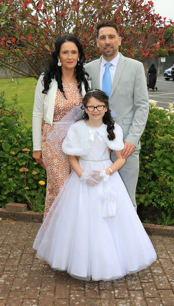 Brooke Rellis, St. Ursula's, who received her First Holy Communion at the Sacred Heart Church. Brooke Rellis, St. Ursula's, who received her First Holy Communion at the Sacred Heart Church.