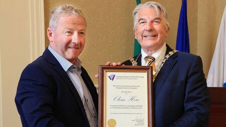 Waterford Mayoral reception recognises Clem Jacob for sustainability contribution