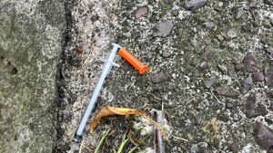 Concerns raised as children could pick up used needles