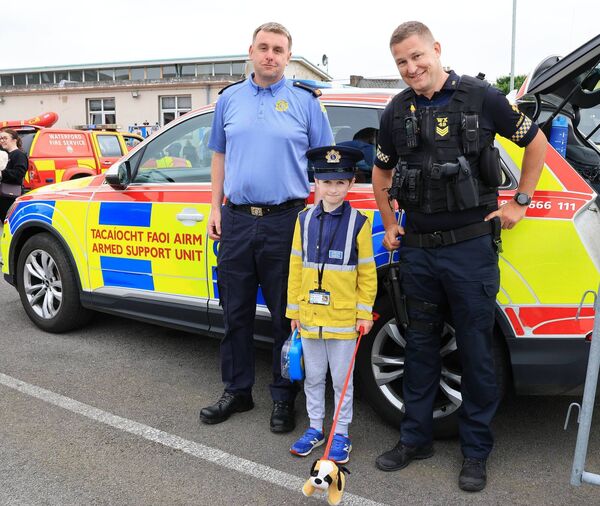 Inspec. Shay Keevans, Sgt. Sean Murphy and Sgt. Pat Casey, at the Waterford Garda Open Day. Photo: Joe Evans Inspec. Shay Keevans, Sgt. Sean Murphy and Sgt. Pat Casey, at the Waterford Garda Open Day. Photo: Joe Evans