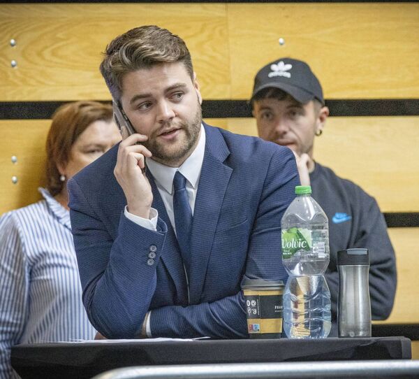 Adam Wyse, FF, at the SETU Arena for the Election 24 Count. Photo: Joe Evans Adam Wyse, FF, at the SETU Arena for the Election 24 Count. Photo: Joe Evans