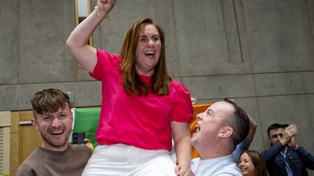 WATCH: Reaction to Sinn Féin's Catherine Burke getting elected