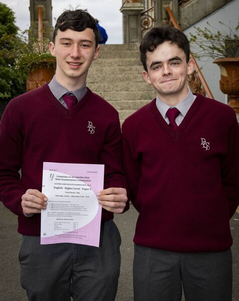 Ed Whelan and Oisin Cooke, De La Salle College, leaving cert students. Photo: Joe Evans Ed Whelan and Oisin Cooke, De La Salle College, leaving cert students. Photo: Joe Evans