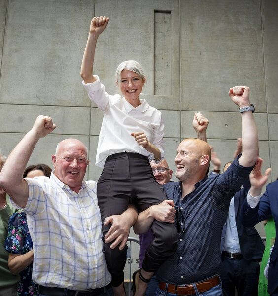 A triumphant Niamh O'Donovan, Fine Gael, who won the seat, which had also been contested by her party colleague, and outgoing councillor, Declan Doocey. Photo: Joe Evans A triumphant Niamh O'Donovan, Fine Gael, who won the seat, which had also been contested by her party colleague, and outgoing councillor, Declan Doocey. Photo: Joe Evans