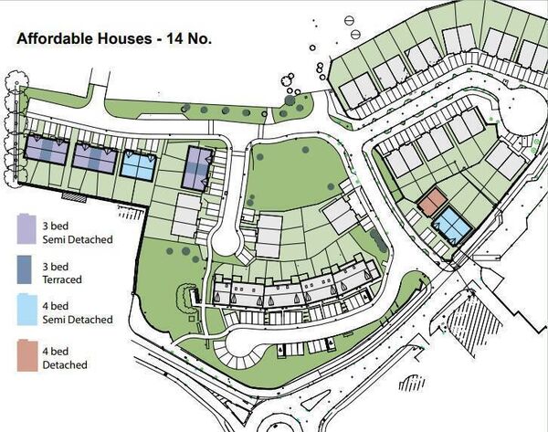 An artists impression of the layout for the new homes. Pic: Kilkenny County Council An artists impression of the layout for the new homes. Pic: Kilkenny County Council