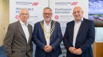 Chamber members shown container shipping business at Port of Waterford during networking event