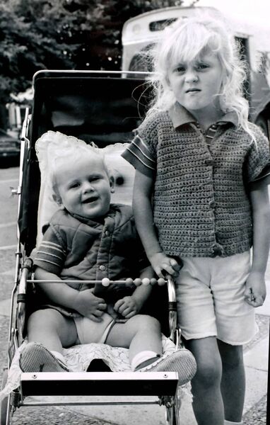 Patrick and Nicola Butler, at the 1984 parade to mark the opening of Garter Lane Arts Centre. Patrick and Nicola Butler, at the 1984 parade to mark the opening of Garter Lane Arts Centre.