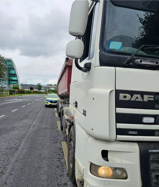 The lorry seized by Waterford Gardaí. The lorry seized by Waterford Gardaí.