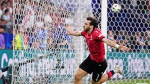 Georgia set up Euro 2024 last-16 tie with Spain after stunning Portugal