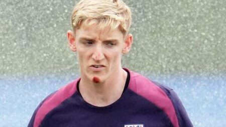 Chin up Anthony! Gordon the butt of jokes in England camp after bike fall