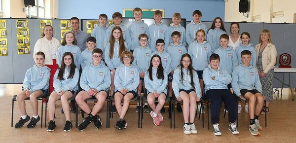 Ballyduff National School graduating 6th class pupils.