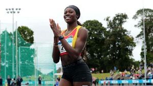 Rhasidat Adeleke breaks Irish 100m record at the National Senior Track and Field Championships