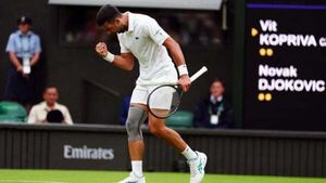 Novak Djokovic shows no ill effects of surgery as he strolls into round two