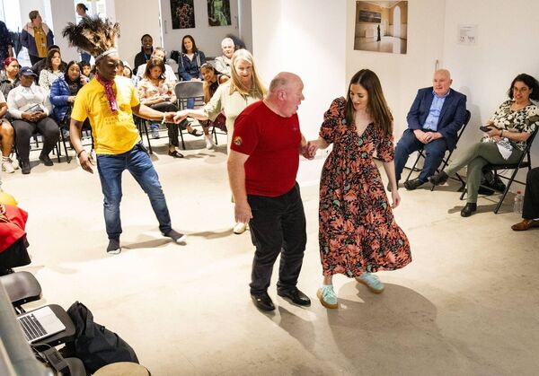 Conradh na Gaeilge and UNHCR celebrate Refugee Week with Céilí event for migrants in Waterford. Photo: Joe Evans