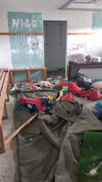 Vandalism at the Waterford Vikings cricket grounds in Gracedieu. 