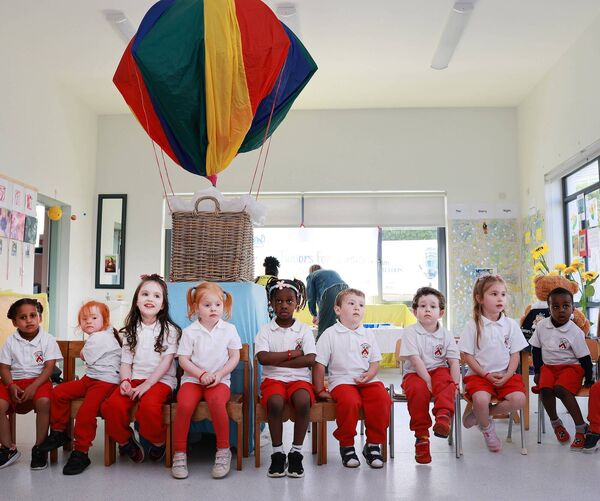Pictured at Park Montessori Annual Art Exhibition in aid of Juniors for Juniors. Photo: Joe Evans