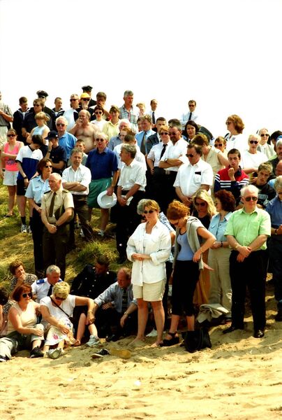 Pictured at the 1999 Prayer Service for the Air Corps Crash Victims.