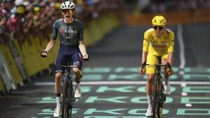 Jonas Vingegaard reels in Tadej Pogacar to win stage 11 of Tour de France