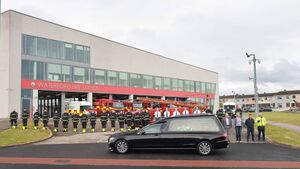 WATCH: Emergency services pay moving tribute to late Waterford firefighter
