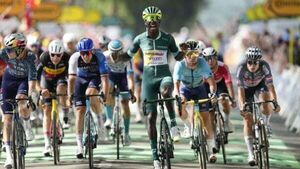 Tour de France: Sam Bennett finishes 12th as Biniam Girmay takes his third stage win