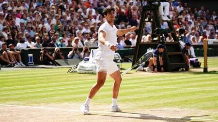Carlos Alcaraz eases past Novak Djokovic to claim back-to-back Wimbledon titles