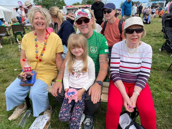 Linda and Pat Tutti with their granddaughter Juliette and Mary Butler enjoying the live music by Loose Cannons at the Dungarvan Show. Linda and Pat Tutti with their granddaughter Juliette and Mary Butler enjoying the live music by Loose Cannons at the Dungarvan Show.