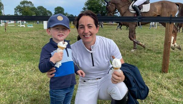 Three-year-old Aidan Lanigan with mam Aoife who was successful in the metre competition at the Dungarvan Agriculture Show. Photo: Jessica Martin Three-year-old Aidan Lanigan with mam Aoife who was successful in the metre competition at the Dungarvan Agriculture Show. Photo: Jessica Martin