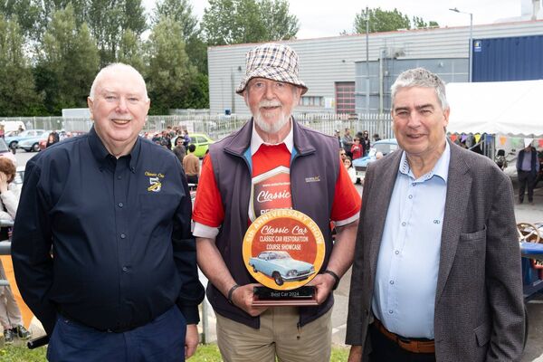 Noel Shanaghy from Faithlegg winner of the Best Classic Car Award. Photo: David Clynch