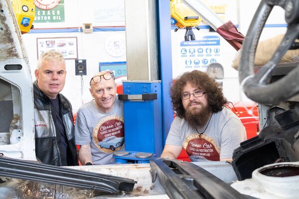 Jimmy Miller and Jimmy Furlong, both from Wexford pictured with Radek Tyminski from Waterford. Photo: David Clynch