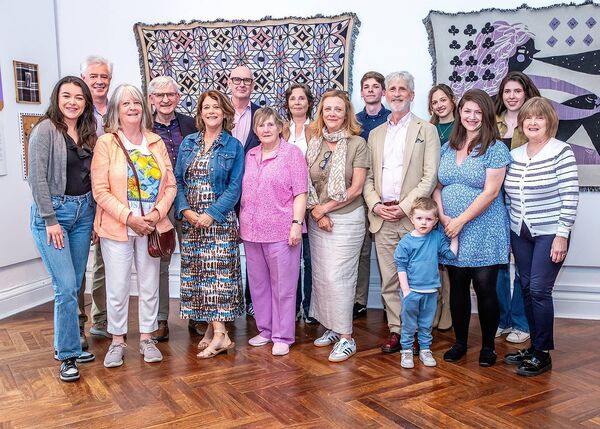 O'Regan family members including Ted and Mary's daughters Pauline, Gay and Sally and son Philip, great grandson Ruairi Quinlan along with friends at the 20th Anniversary Bursary Awards held at Garter Lane. Photo: Maurice Hennebry
