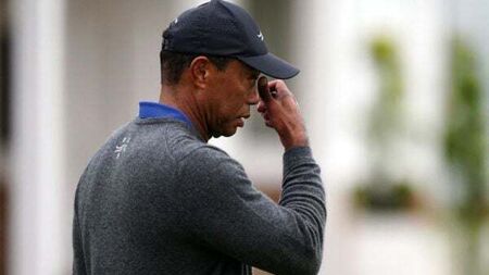 Tiger Woods cuts frustrated figure after 79 leaves him fighting to make Open cut