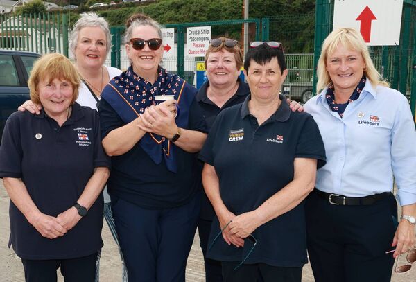 Marie, Wilish, Mary-Rose, Ann, Shirley and Christine, at Dunmore East Harbour, for the Blessing of the Boats. Photo: Joe Evans Marie, Wilish, Mary-Rose, Ann, Shirley and Christine, at Dunmore East Harbour, for the Blessing of the Boats. Photo: Joe Evans