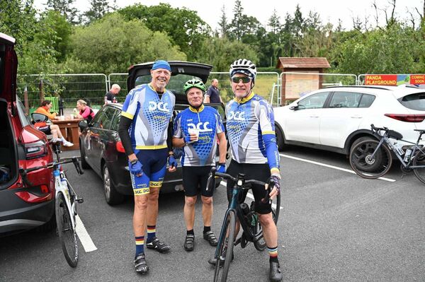 Some of the participants in the Comeragh and Knockmealdown Challenge cycle Some of the participants in the Comeragh and Knockmealdown Challenge cycle