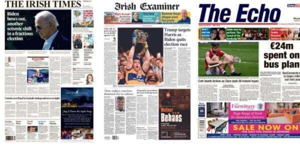 What the papers say: Monday's front pages