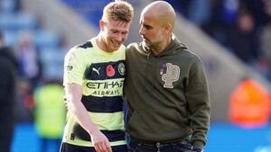 Pep Guardiola says Kevin De Bruyne ‘isn’t leaving’ Manchester City this season