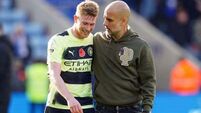 Pep Guardiola says Kevin De Bruyne ‘isn’t leaving’ Manchester City this season