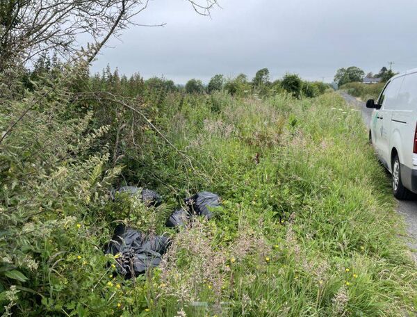 The woman was fined after being identified through the rubbish