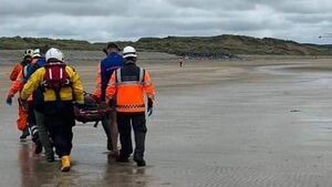 Dramatic multi-agency rescue on Waterford beach