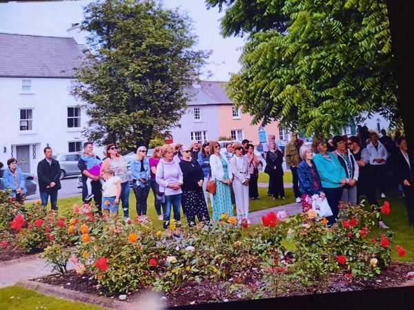 Members of the community attending the dedication ceremony at Stradbally. Pic: Colette Lenihan. Members of the community attending the dedication ceremony at Stradbally. Pic: Colette Lenihan.