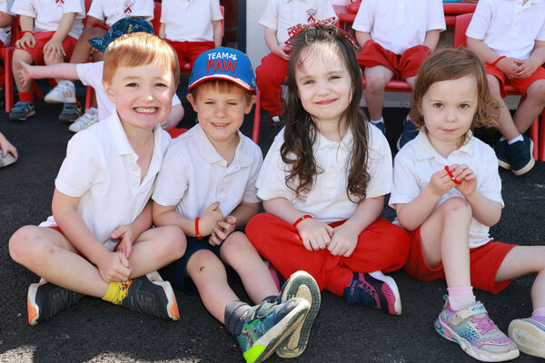 Jonah, Isaac, Ella and Freya at Park Montessori's annual art exhibition. Jonah, Isaac, Ella and Freya at Park Montessori's annual art exhibition.