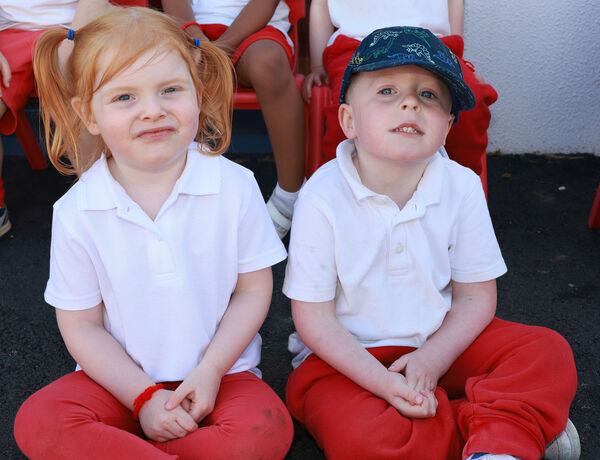Caoimhe and Bobby, at Park Montessori's exhibition in aid of Juniors for Juniors. Caoimhe and Bobby, at Park Montessori's exhibition in aid of Juniors for Juniors.
