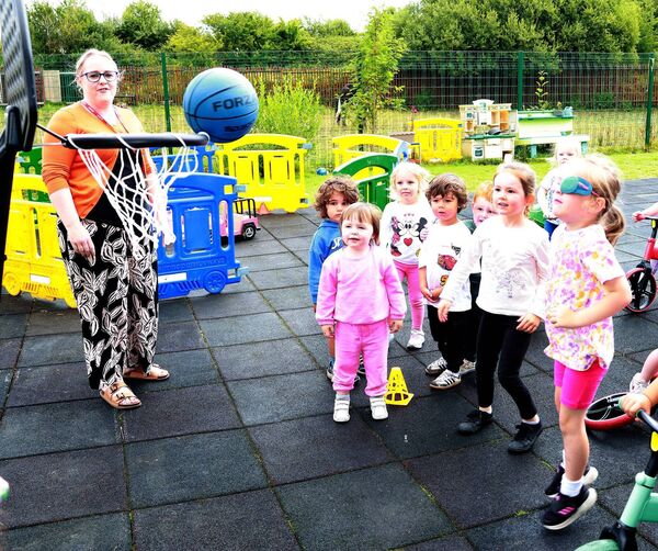 Pictured at Tiptoes Creche for the National Play Day event themed "Time to Play". Photo: Joe Evans