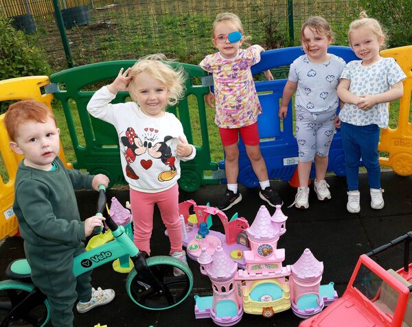 Pictured at Tiptoes Creche for the National Play Day event themed "Time to Play". Photo: Joe Evans
