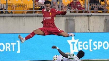 Liverpool sweat over fitness of midfielder Curtis Jones after muscle problem