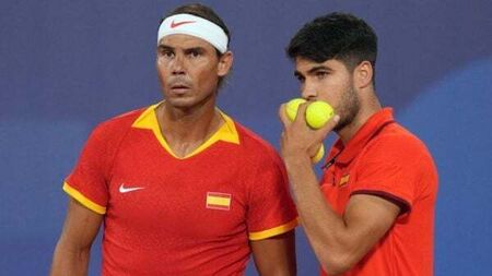 Rafael Nadal and Carlos Alacaraz launch Olympics doubles bid in style