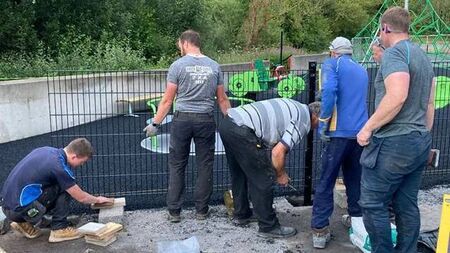 Great progress on community playground in Waterford